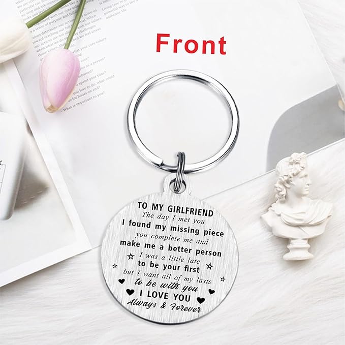 Drive Safe No One Else Will Tolerate Me Keychain, I Love You Gifts for Valentines Anniversary Birthday Fathers Day