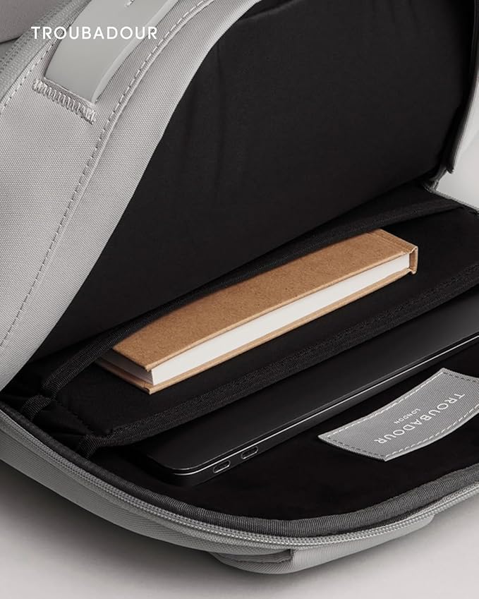 Troubadour Apex Compact Backpack 3.0-16L Premium Laptop Backpack - Ergonomic & Water Resistant - Designed for Work and Travel - Scree