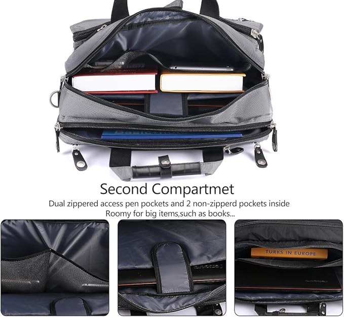 18.4 Inch Laptop Briefcase Backpack Messenger Shoulder Bag 18 Inch Gaming Notebook Computer Case Handbag for Business Travel