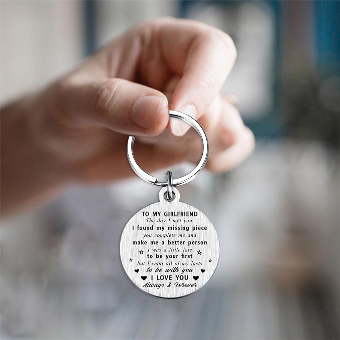 Drive Safe No One Else Will Tolerate Me Keychain, I Love You Gifts for Valentines Anniversary Birthday Fathers Day