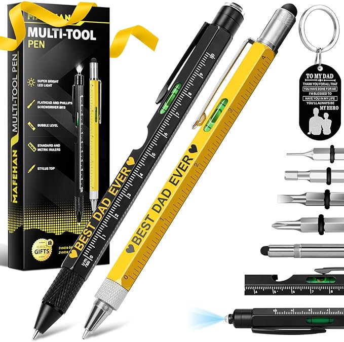 10 in 1 Multi-Tool Pen Set for Him, Cool Gadgets For Dads, Christmas Stocking Stuffers