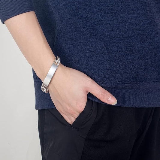 Men 925 Sterling Silver Solid Miami Cuban Link Chain Bracelet 12MM Rectangular Card Bangles 7 "7.5" 8 "8.5" 9 "9.5" 10" Thick Big Curb Cuban Chain Jewelry Gift