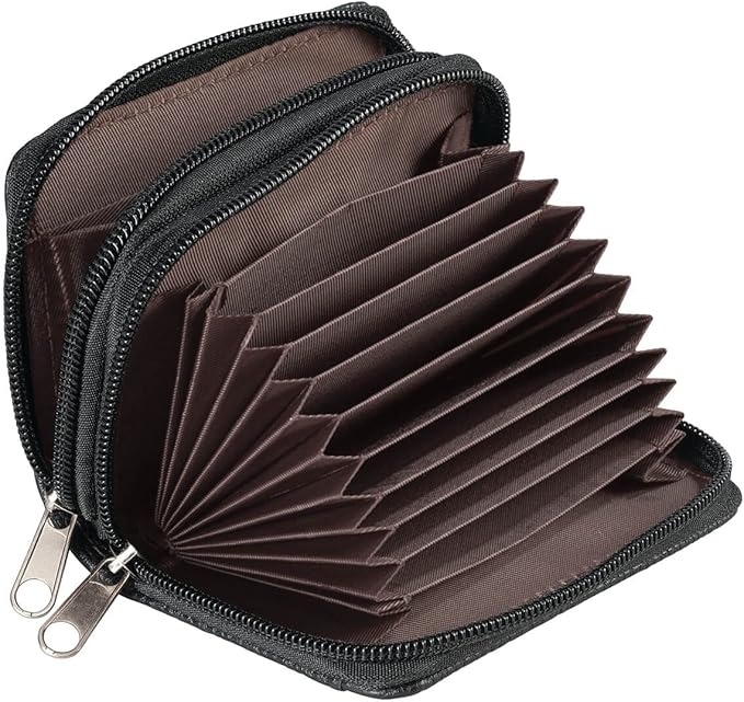 Fox Valley Traders RFID Zip Around Wallet, Black