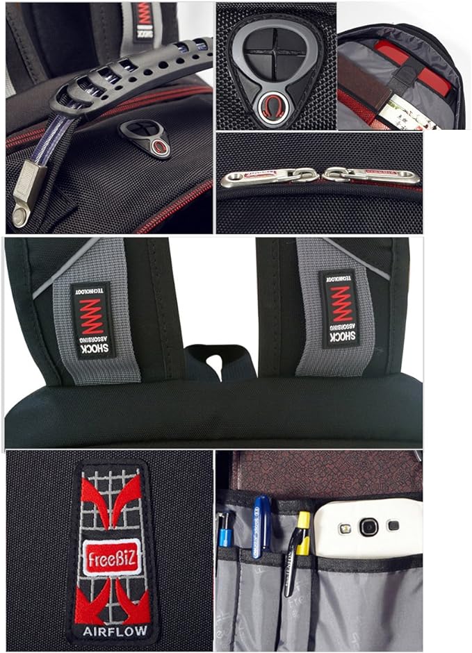 19 Inch Laptop Backpack Bag, 55L Travel Bag Knapsack Rucksack Hiking