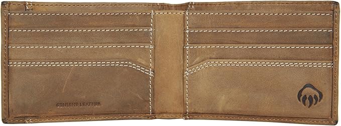 WOLVERINE Men's Slim Wallet | Card Case | Money Clip | RFID Protection | ID Window | Rugged | Leather | Canvas