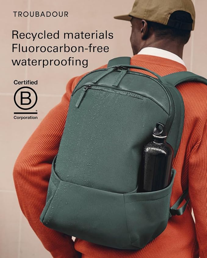 Troubadour Apex Backpack 3.0-25L Premium Laptop Backpack - Ergonomic & Water Resistant - Designed for Work and Travel - Livid Green