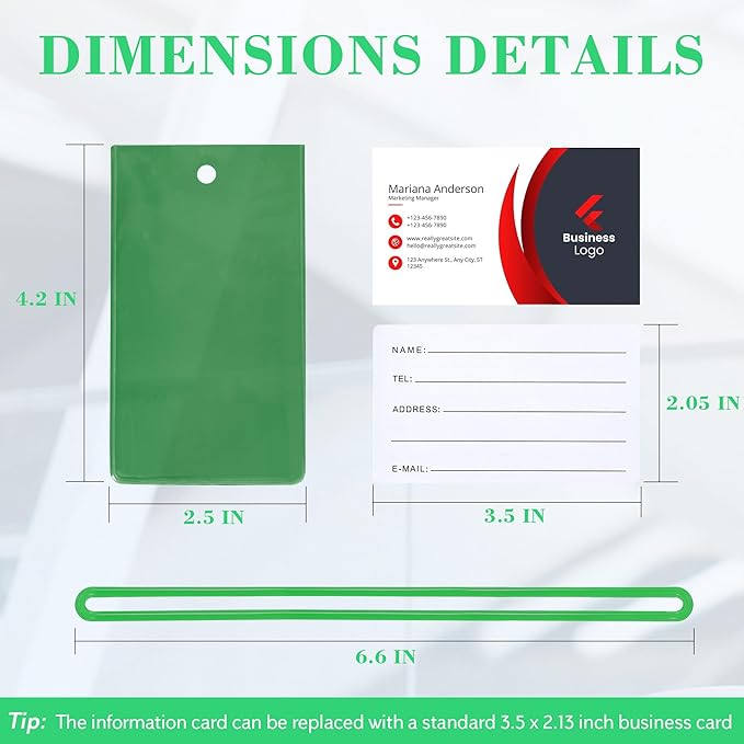 10 Pack Luggage Tags for Suitcases, Airplane Travel Essentials for Flying, International Travel Must Haves, and Luggage Accessories by Sodsay