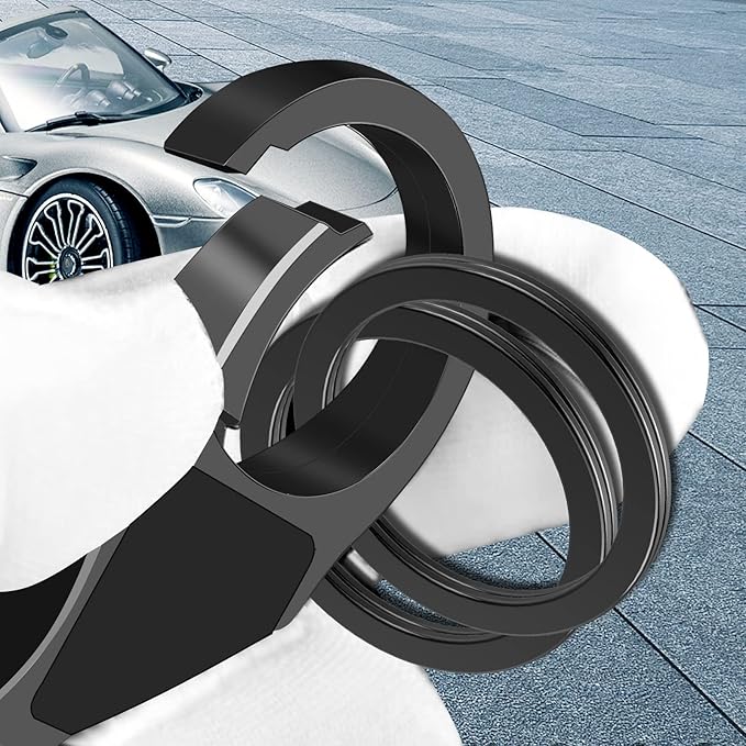 Key Chain Quick Release Spring with 4 Key Rings Car Keychain for Men and Women