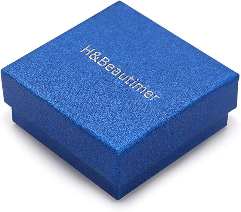 H&Beautimer Solid 925 Sterling Silver - Classic Men's 3MM Box Chain Bracelet - Original Silver Party Jewelry Bracelet 6.3-6.7-7-7.5-8-8.5-9'' - Handmade in Italy