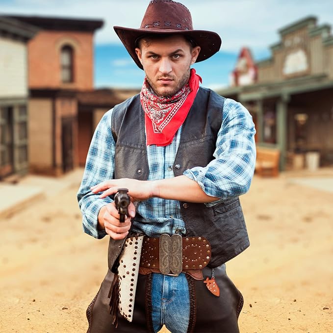 Panelee 36 Pcs Western Cowboy Keychain Bulk Silicone Horse Boot Cowboy Hat Western Themed Party Keychain for Christmas Holiday Birthday Gifts