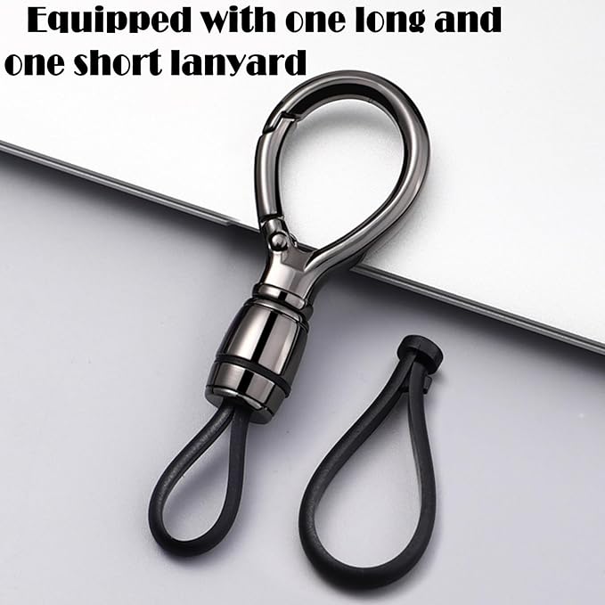 Universal Keychain for Men and Women,Simplicity Key Ring Clip, Double layer buckle Car Key chain