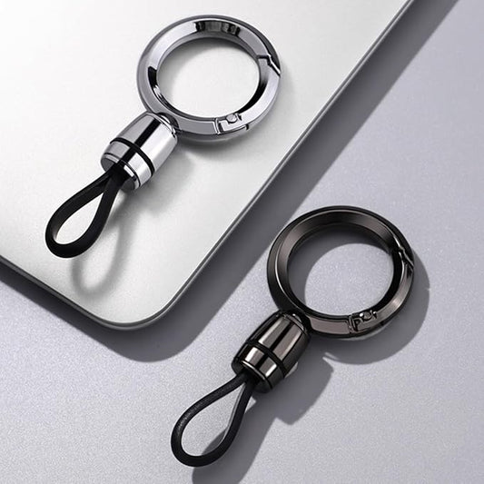 Universal Keychain for Men and Women,Simplicity Key Ring Clip, Double layer buckle Car Key chain