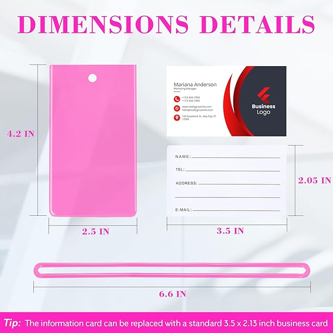 10 Pack Luggage Tags for Suitcases, Airplane Travel Essentials for Flying, International Travel Must Haves, and Luggage Accessories by Sodsay