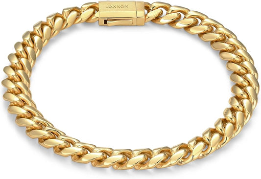 JAXXON Cuban Link Men's Bracelet - Box Clasp