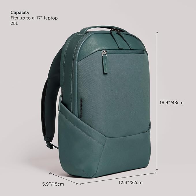 Troubadour Apex Backpack 3.0-25L Premium Laptop Backpack - Ergonomic & Water Resistant - Designed for Work and Travel - Livid Green