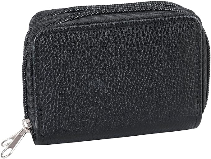 Fox Valley Traders RFID Zip Around Wallet, Black