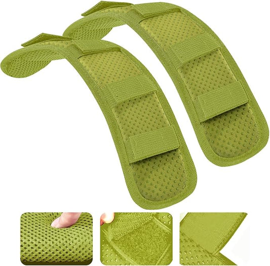 ZINZ 2-Pack Universal Shoulder Pad with Ultra Thick Cushion for Bag Luggage Bag Crossbody, Plus Long & Anti-Slip & Breathable,Army Green