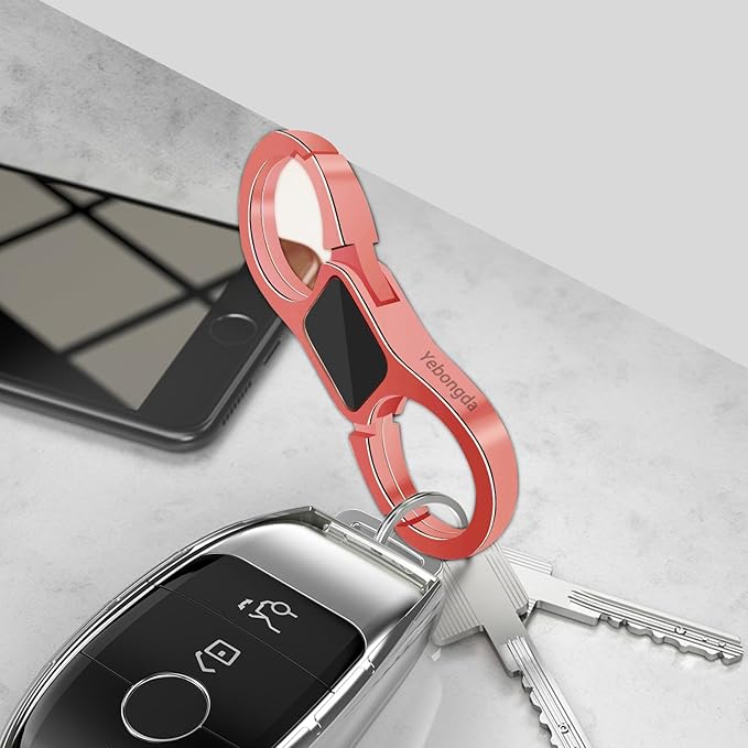 Key Chain Quick Release Spring 2 Pack with 4 Key Rings Heavy Duty Keychain Organizer for Men and Women