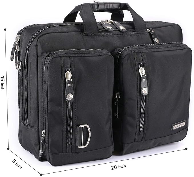 18.4 Inches Laptop Bag Multi-function Briefcase Backpack with Handle and Shoulder Strap Fits Up To 19 Inch Laptops Notebook Computer