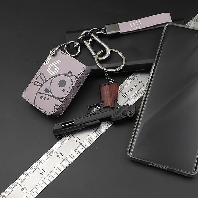 Mini Keychain Ornament Pendant Key Chain Tiny Key Rings Collection Gift for Car Bag Men Army Fans