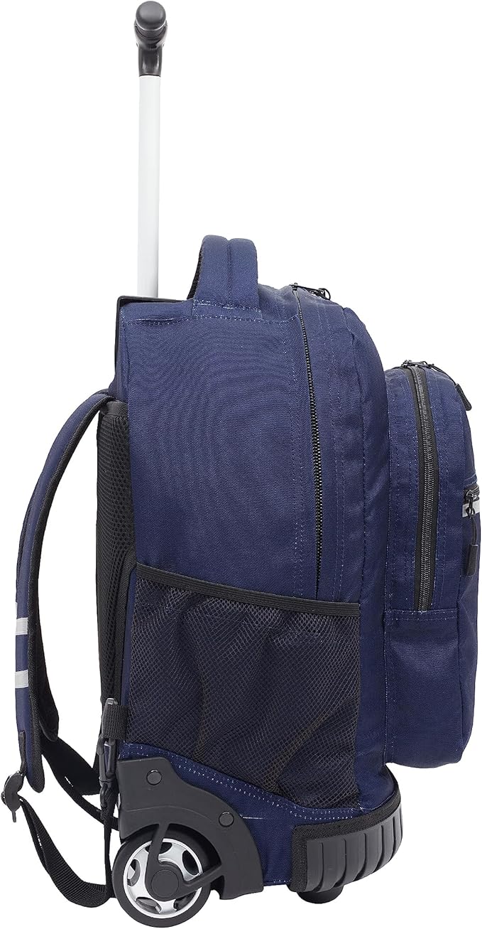 Travelers Club Rolling Backpack, Midnight Blue, 18 Inch
