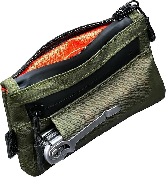 Keymarx EDC Pouch RFID Blocking Tactical Zipper Wallet, Waterproof Wallet for Men (Holds 1–12 Cards)