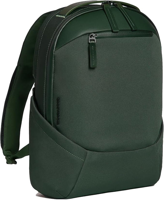 Troubadour Apex Compact Backpack 3.0 - Ultimate Work & Travel Laptop Backpack - 15" Padded Laptop Pocket - Waterproof, Lightweight, Spacious - Innovative Pockets - Made From Recycled Materials - Green