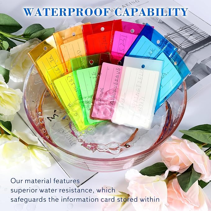 10 Pack Luggage Tags for Suitcases, Airplane Travel Essentials for Flying, International Travel Must Haves, and Luggage Accessories by Sodsay