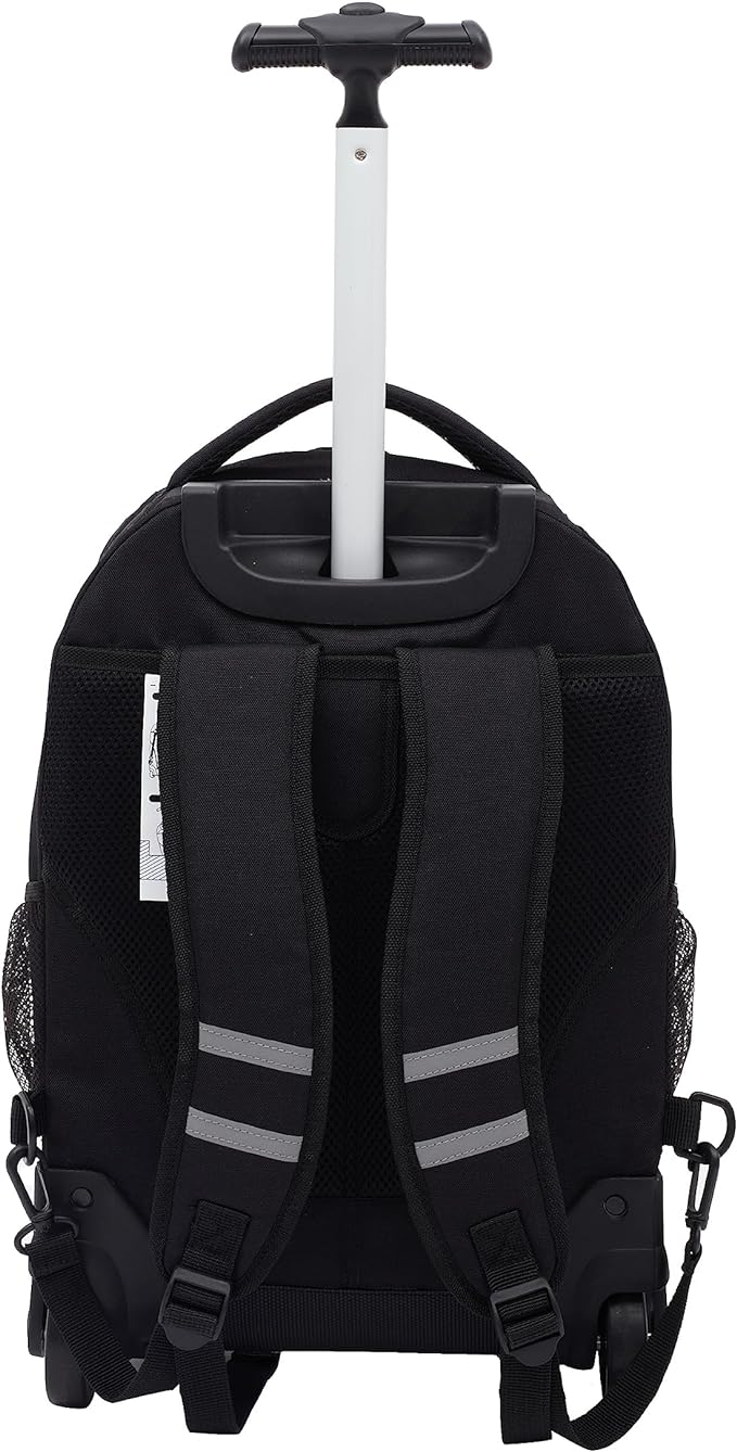 Travelers Club Rolling Backpack, Black, 18 Inch