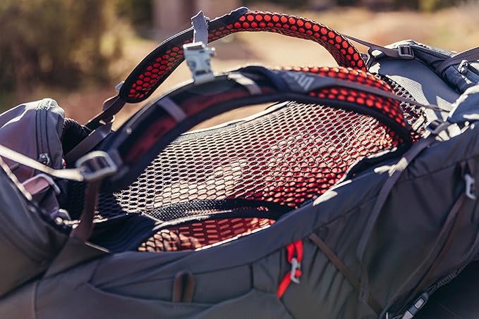 Gregory Facet 45L Women's Ultralight Backpacking Pack with Freefloat Suspension, Aluminum Frame, Ventilated Backpanel, Medium, Sunset Grey