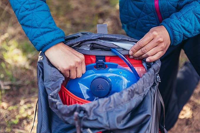 Gregory Facet 55L Women's Ultralight Backpacking Pack with Freefloat Suspension, Aluminum Frame, Ventilated Backpanel, X-Small, Sunset Grey