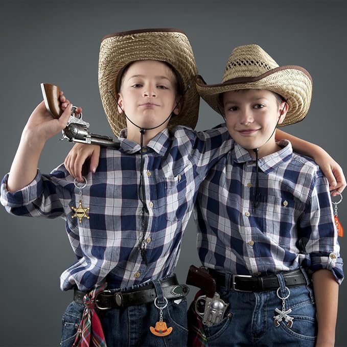 Panelee 36 Pcs Western Cowboy Keychain Bulk Silicone Horse Boot Cowboy Hat Western Themed Party Keychain for Christmas Holiday Birthday Gifts