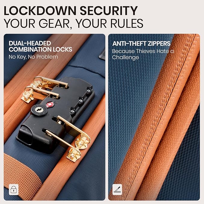 Fanwoli Rolling Vacuum Backpack Travel with One-Button Compression, Expandable Carry-On Suitcase Luggage, Approved TSA Lock & Water-Proof Laptop Compartment for Outdoor/Family/Business Trips