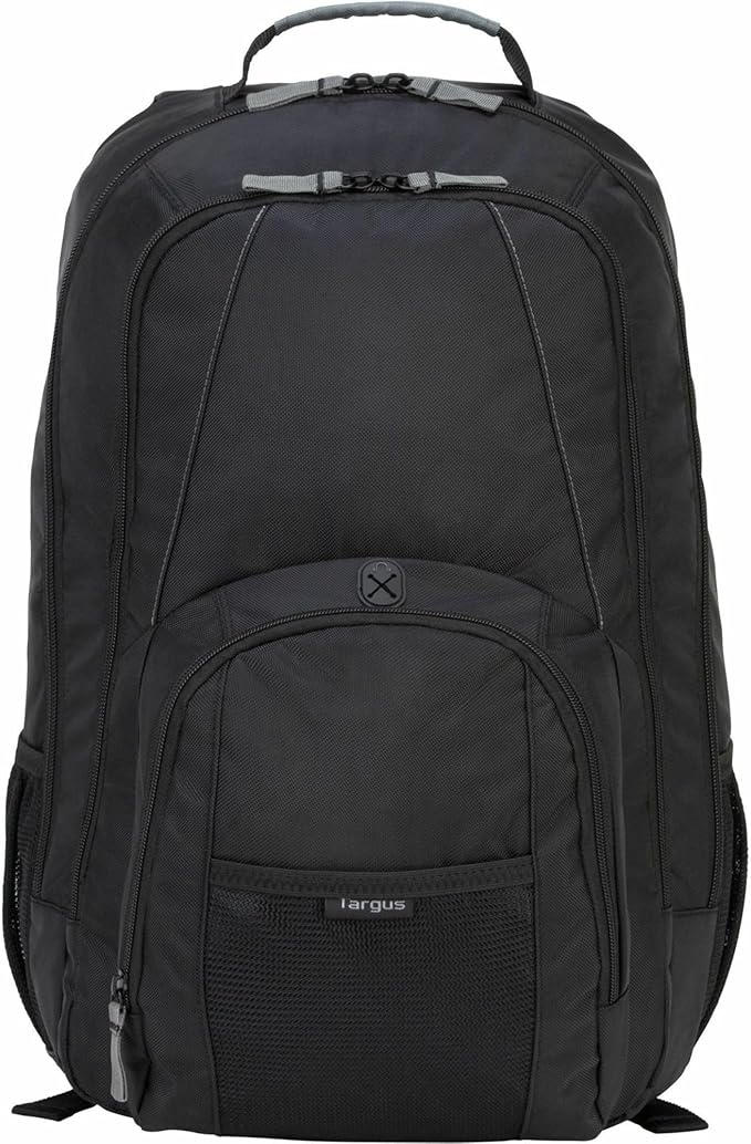 Targus Groove Laptop Backpack for Laptops up to 17-inches, Water Resistant Travel Backpack for Men and Women, Black (CVR617)