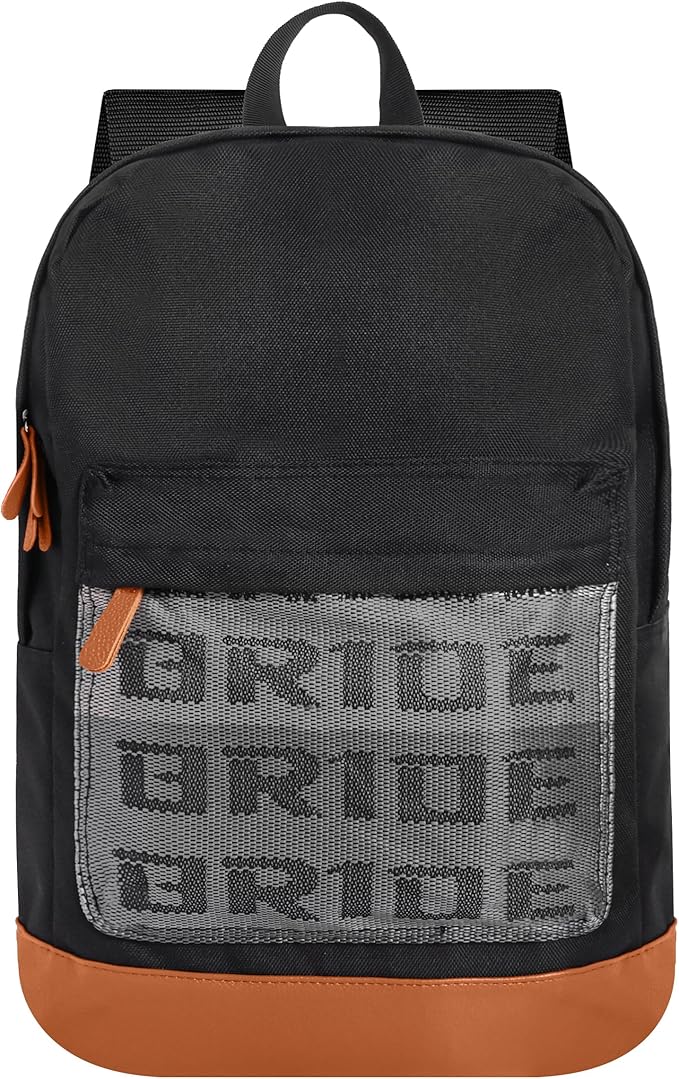 Bride Racing Backpack Brown Bottom with Harness Straps (Black Strap)