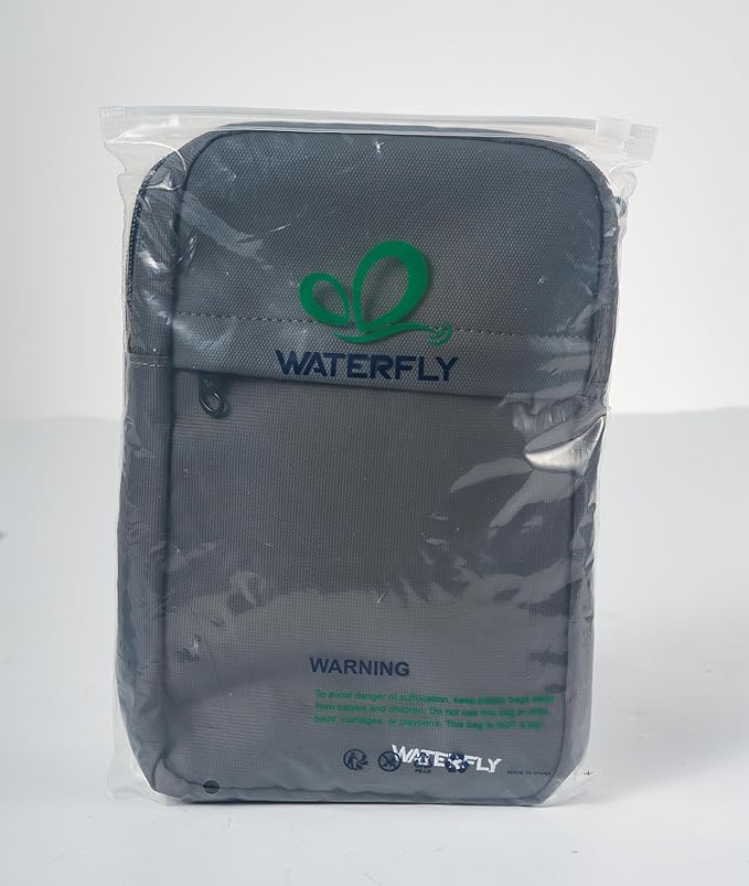 WATERFLY Mini Sling Crossbody Bag: Dual Pocket Small Shoulder Bag Lightweight Casual Phone Chest Bag Daypack for Travel