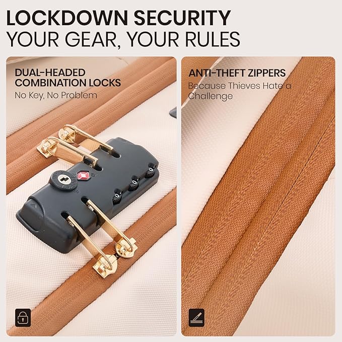 Fanwoli Rolling Vacuum Backpack Travel with One-Button Compression, Expandable Carry-On Suitcase Luggage, Approved TSA Lock & Water-Proof Laptop Compartment for Outdoor/Family/Business Trips