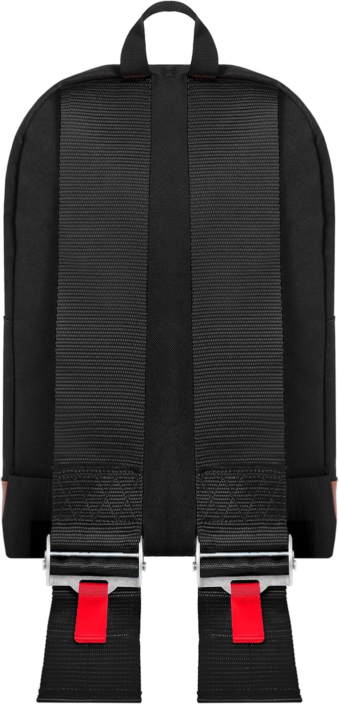 Bride Racing Backpack Brown Bottom with Harness Straps (Black Strap)