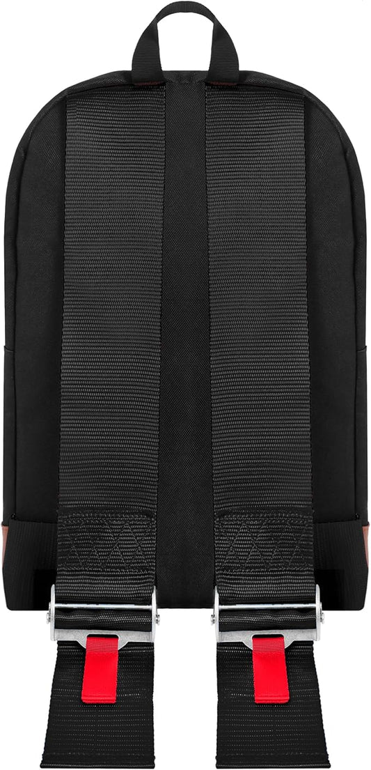Bride Racing Backpack Brown Bottom with Harness Straps (Black Strap)