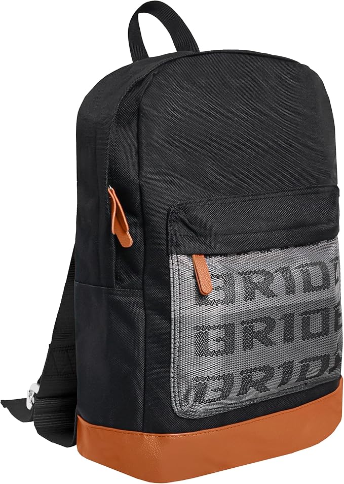 Bride Racing Backpack Brown Bottom with Harness Straps (Black Strap)
