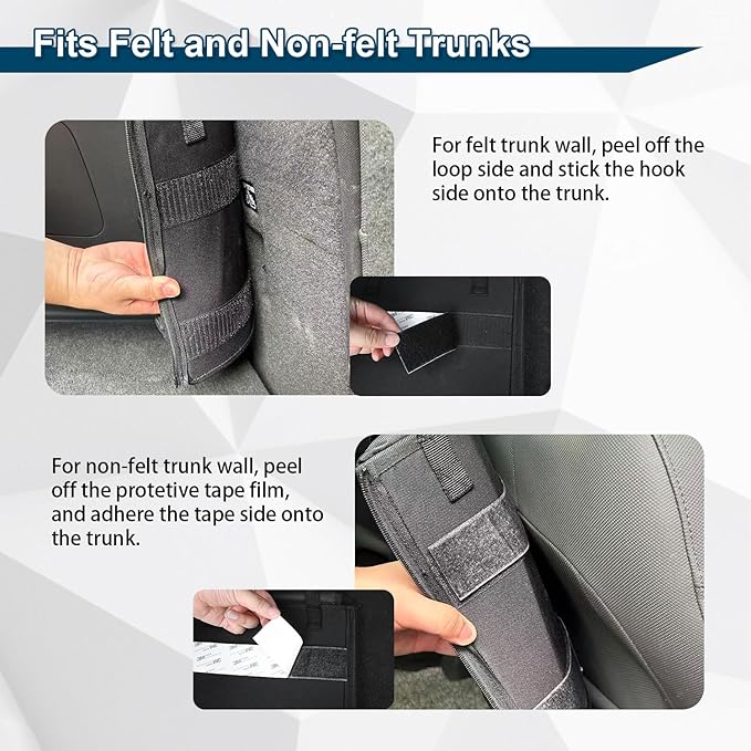 Deluxe Car Trunk Organizer, Detachable Backseat Hanging Organizer Storage Modules with Built-in Cooler for Car Small SUV, Patent Pending