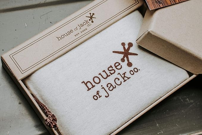 House of Jack Co. Jack Long Bifold Wallet for Men and Outdoorsmen, Full Grain Cowhide Leather Rodeo Wallet, Brown