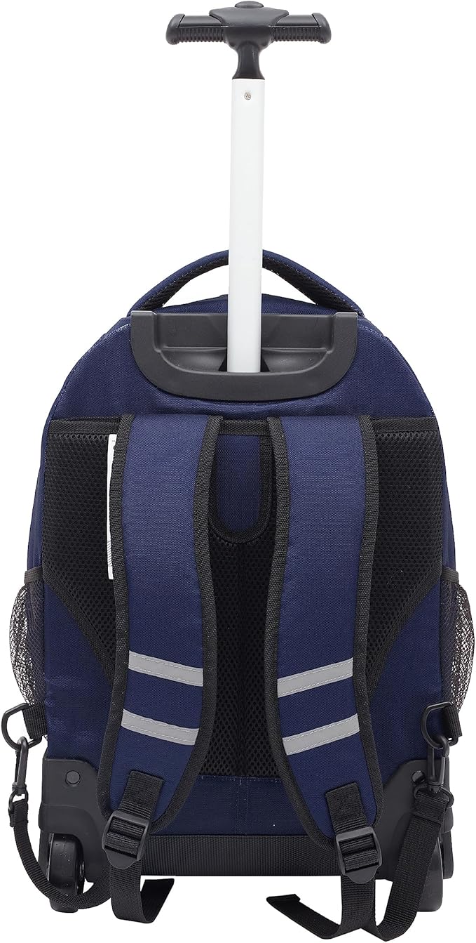 Travelers Club Rolling Backpack, Midnight Blue, 18 Inch