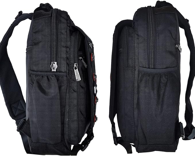 Large Sling Bag Laptop Backpack Cross Body Messenger Bag Shoulder Travel Rucksack (C- Black)