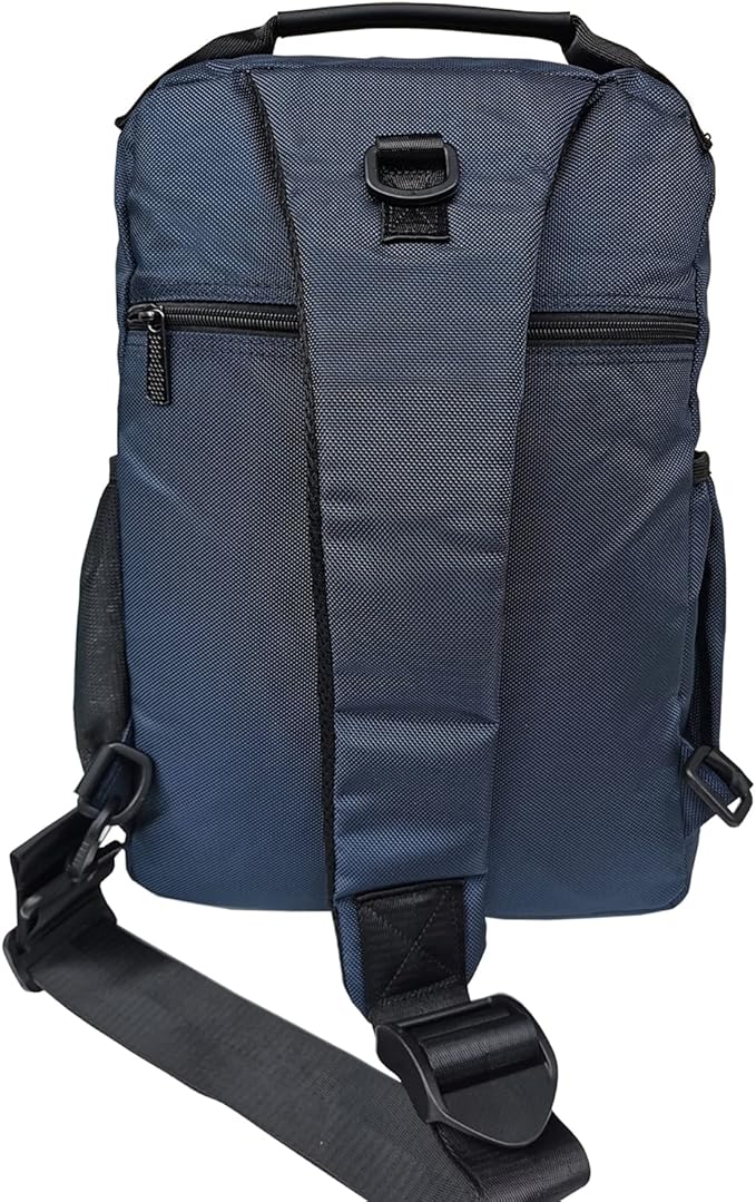 Large Sling Bag Laptop Backpack Cross Body Messenger Bag Shoulder Travel Rucksack (C- Blue)