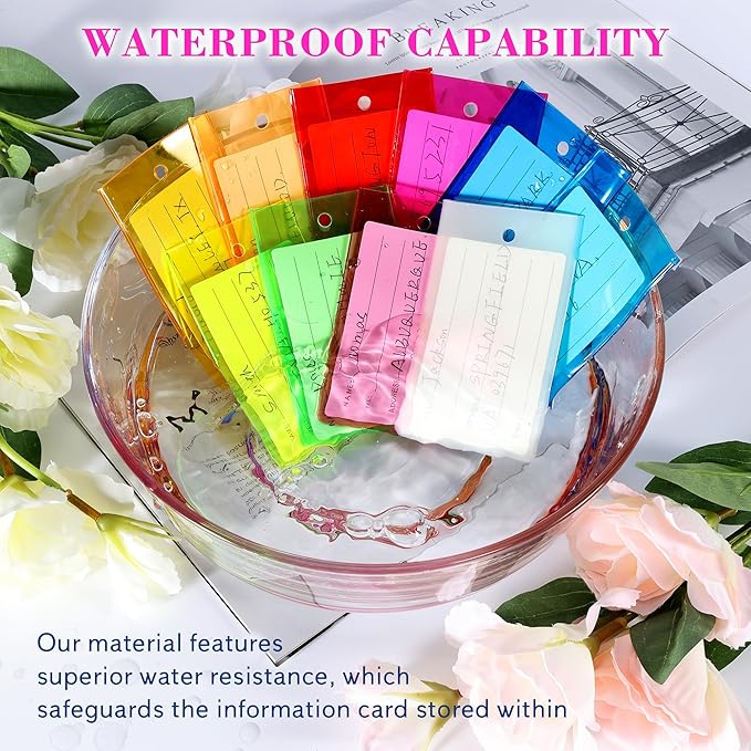 10 Pack Luggage Tags for Suitcases, Airplane Travel Essentials for Flying, International Travel Must Haves, and Luggage Accessories by Sodsay