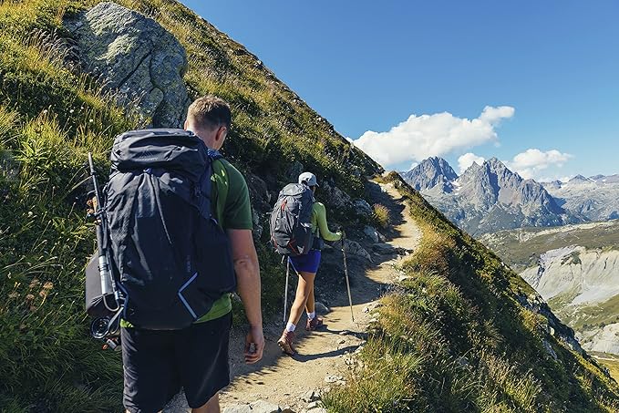 Gregory Facet 55L Women's Ultralight Backpacking Pack with Freefloat Suspension, Aluminum Frame, Ventilated Backpanel, X-Small, Sunset Grey