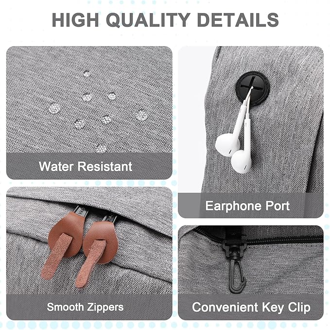 Backpack for Men Women,VASCHY Classic Water-resistant Lightweight Travel School Backpack Casual Daypack