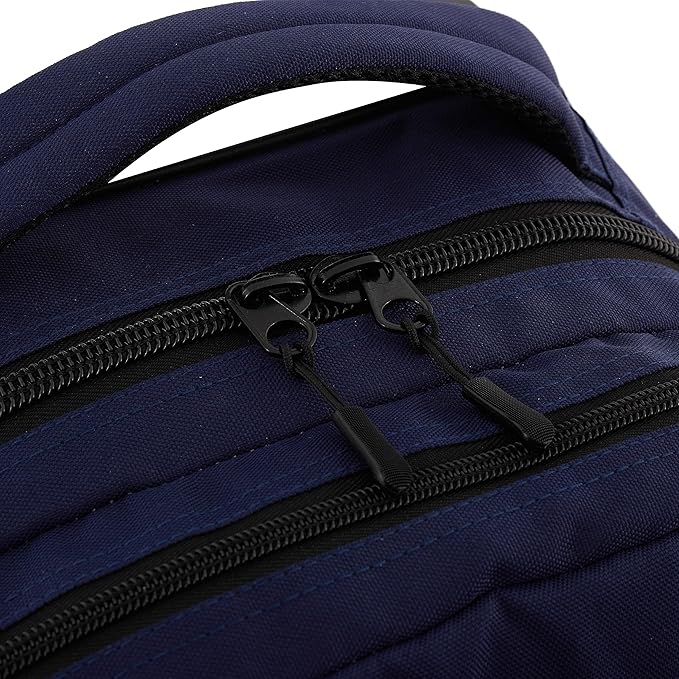 Travelers Club Rolling Backpack, Midnight Blue, 20 Inch with Laptop Compartment