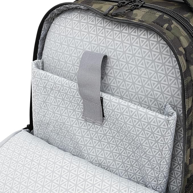 Travelers Club Rolling Backpack, Camo, 20 Inch with Laptop Compartment